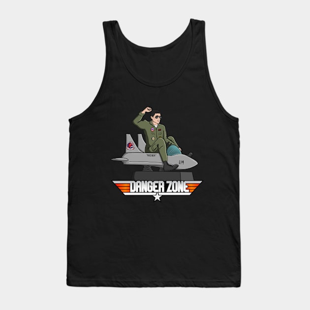 Danger Zone Tank Top by kickpunch